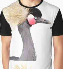 Grey Crowned Crane Graphic T-Shirt