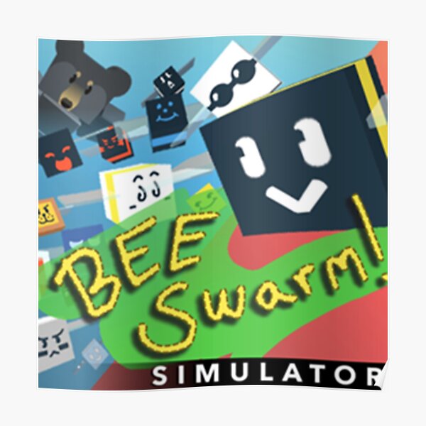 Bee Swarm Posters Redbubble - roblox logo game video games text decal gamer quill asset