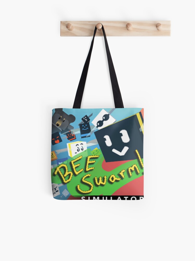 Bee Swam Simulator Tote Bag By Lukaslabrat Redbubble - roblox logo remastered photographic print by lukaslabrat redbubble