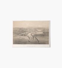 Vintage Pictorial Map of Boulogne-sur-Mer France (1865) Art Board