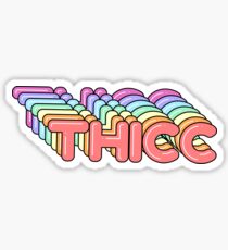 Colorful Thicc Booty Pack Sticker