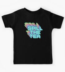 Verschütten Sie das Teedrama Kinder T-Shirt