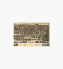 Vintage Pictorial Map of Helena MT (1890) Art Board
