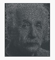 Albert Einstein Quote Portrait Photographic Print
