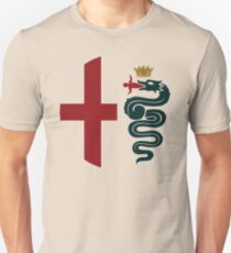 Camiseta ajustada Alfa Romeo classic biscione/cross