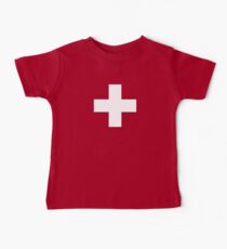 Swiss Flag Baby Onesie Jumpsuit Pyjama Clothing - Schweizer Baby Tee