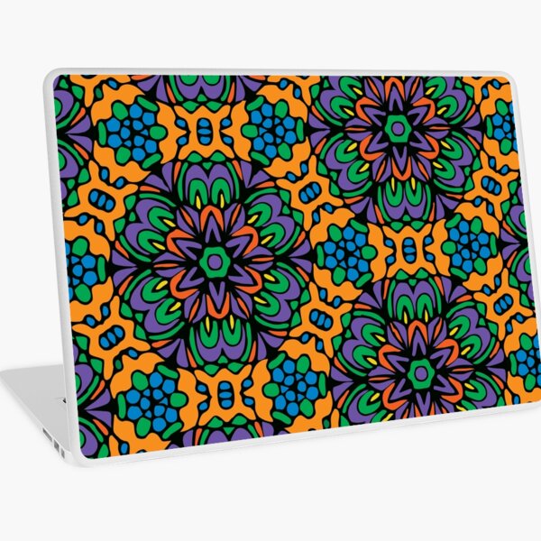 Royal Retro Floral Garden Laptop Skin