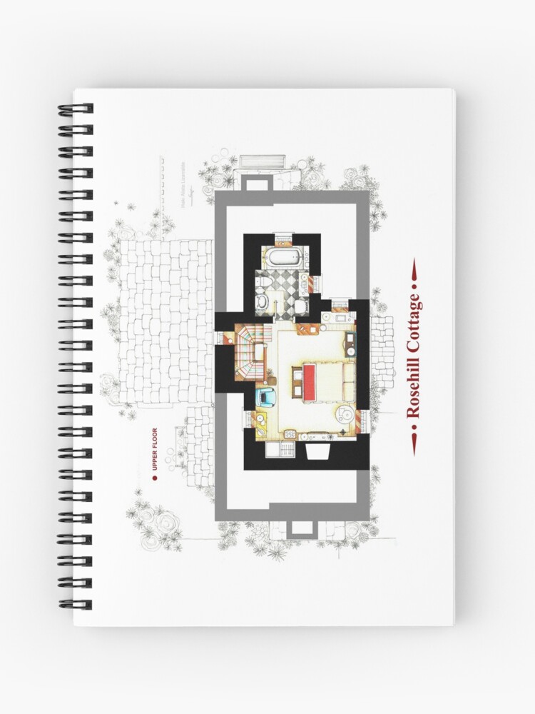 Rosehill Cottage From The Holiday Upper Floor A Spiral Notebook