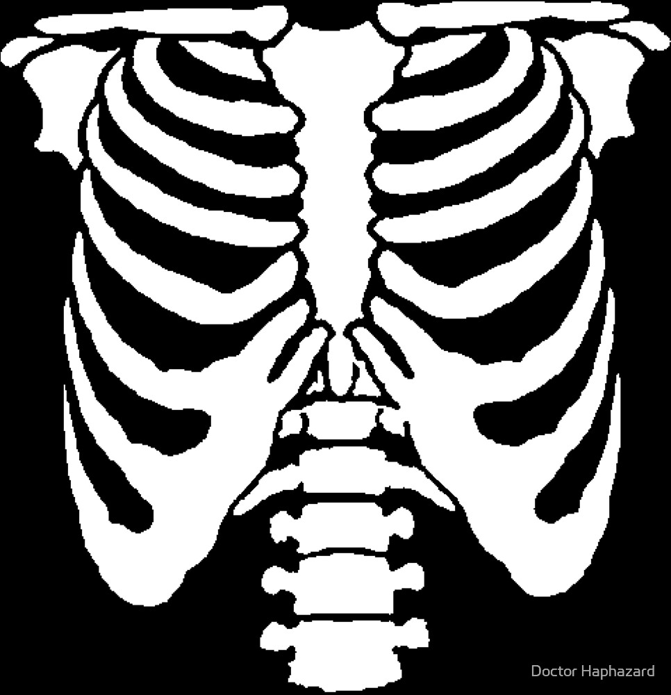 "Rib Cage Design" by Doctor Haphazard Redbubble