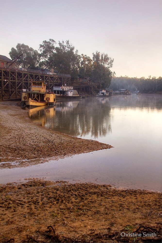 "First Light at the Port of Echuca, Victoria" by Christine Smith