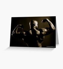 Back biceps Greeting Card