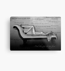 Phenomenally Woman Metal Print