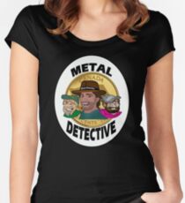Metal Detective Women's Fitted Scoop T-Shirt