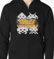Space Invaders Zipped Hoodie