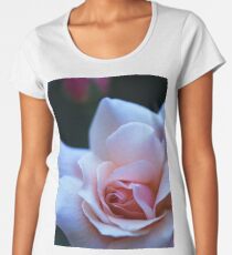 Blushing Pink Rose Women's Premium T-Shirt