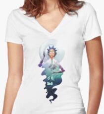 Number Women's Fitted V-Neck T-Shirt
