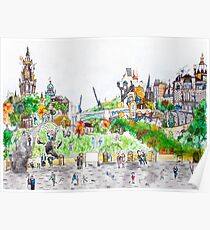 Edinburgh, Scotland. Urban Tableau 8/8 Poster