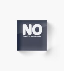 No (light) Acrylic Block