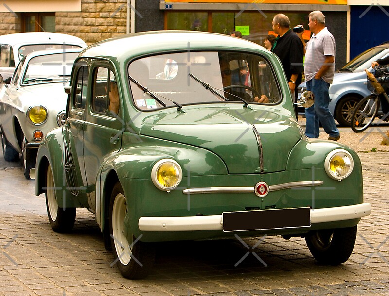 "Renault 4Cv - Vintage French Car" by Buckwhite | Redbubble