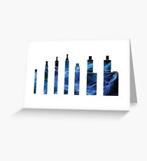 Vape Design Evolution Hardware Blue Vapor Greeting Card