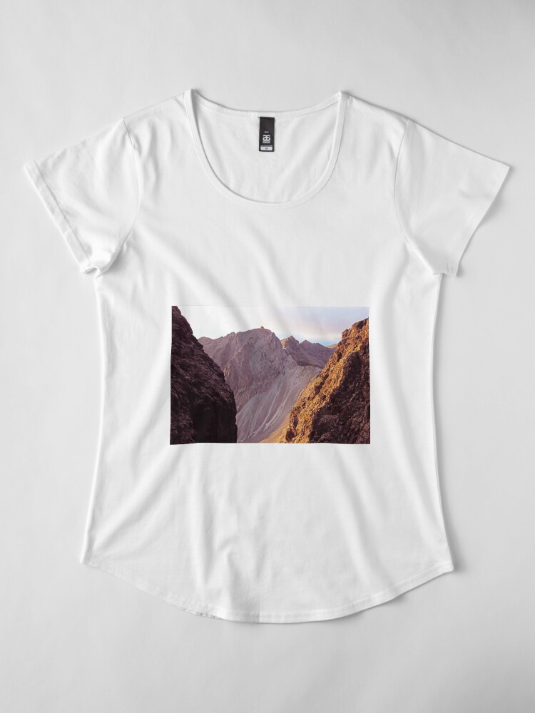 Alternate view of From The Great Stone Chute Premium Scoop T-Shirt