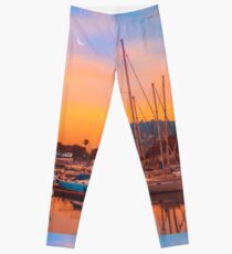 Boats in Barcelona Leggings