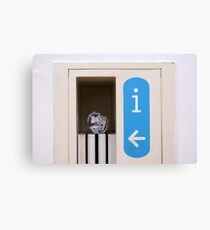 Rubbish information Canvas Print