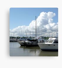 Yachts in Gimli Harbor Leinwanddruck