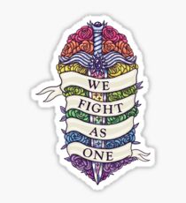 WE FIGHT AS ONE Sticker