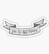 j'ai lu des livres Sticker