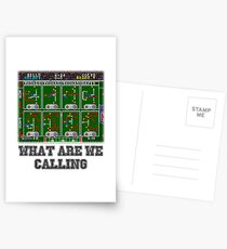 Tecmo Super Bowl Playcalling Postcards