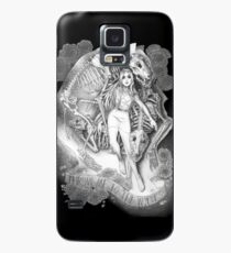 Throw Me To The Wolves (black pen and ink) Case/Skin for Samsung Galaxy