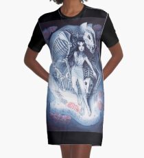 Throw Me To The Wolves (watercolour edition) Graphic T-Shirt Dress