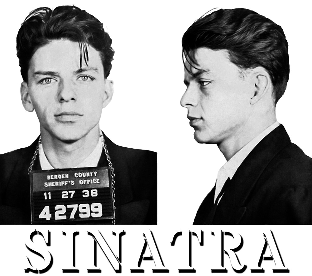 Frank Sinatra Mugshot " by KitschClothing | Redbubble