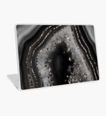 Agate Rose Gold Glitter Glam Night #1 #gem #decor #art Laptop Skin