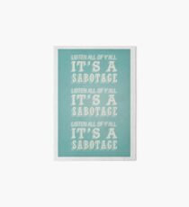 Sabotage Art Board