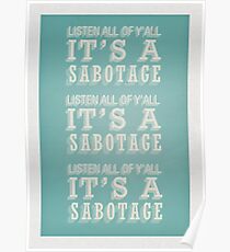 Póster Sabotaje