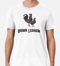 Brown Leghorn | Animal Art Men's Premium T-Shirt