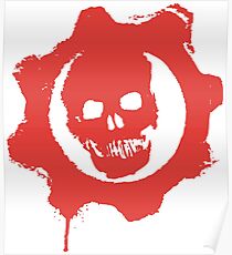 Gears red Poster