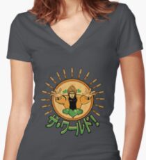 Za Warudo! Women's Fitted V-Neck T-Shirt