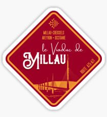 Millau Viaduct France - T-Shirt + Sticker Sticker