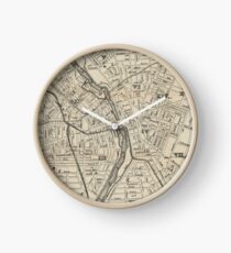 Reloj Mapa Vintage de Rochester NY (1872)