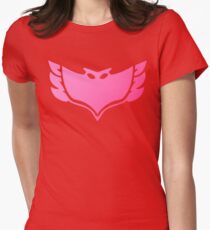 Pj masks Owlette symbol Women's Fitted T-Shirt