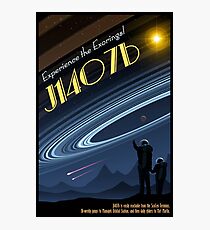 Space Travel Poster J1407b Photographic Print