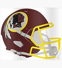 Washington Redskins Helm Poster