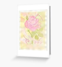My First Watercolor Rose Greeting Card