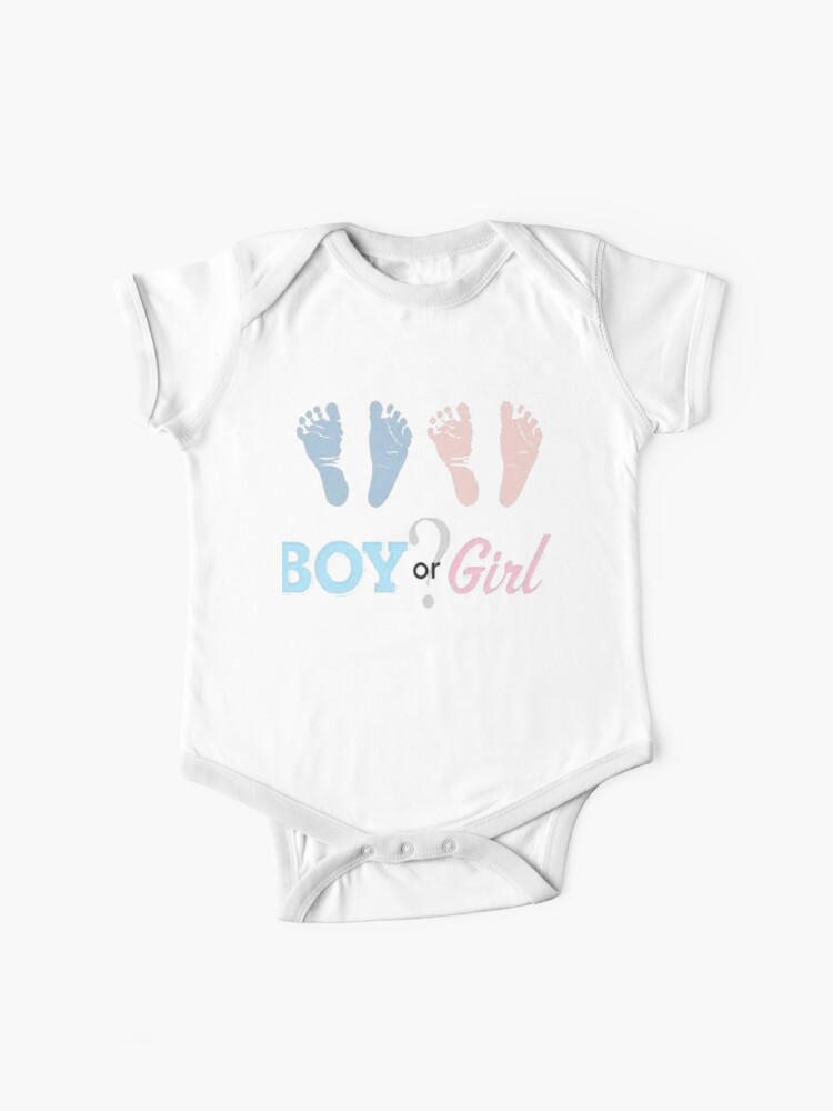 Boy Or Girl Baby Shower Gender Reveal T Shirt Women Men Baby One