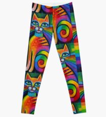 Rainbow cat Leggings