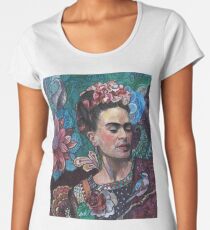 Frida Kahlo portrait (1) Women's Premium T-Shirt