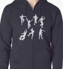 emotes Zipped Hoodie